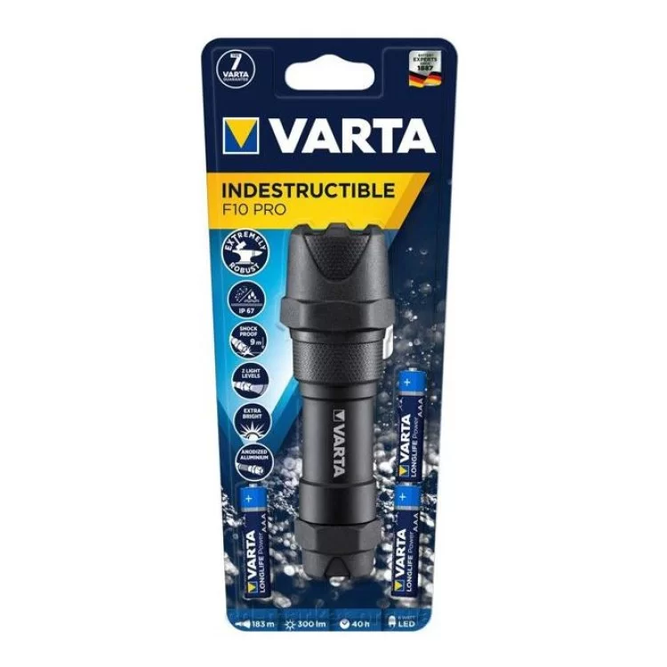 Ліхтар Varta Indestructible F10 Pro LED 3хаА 18710101421 відгуки - зображення 5