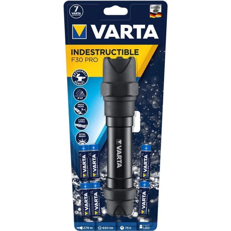 в продаже Фонарь Varta 18714101421 Indestructible F30 Pro LED 6хАА - фото 3