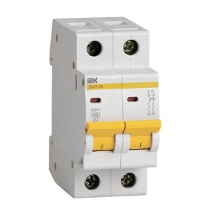 Автоматичний вимикач IEK MVA20-2-005-D ВА47-29 2P 5A 4,5кА характеристика D
