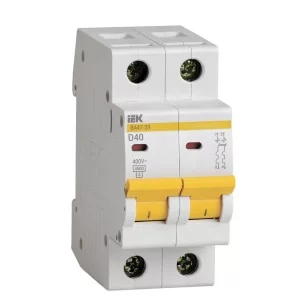 Автоматичний вимикач IEK MVA20-2-040-D ВА47-29 2P 40A 4,5кА характеристика D