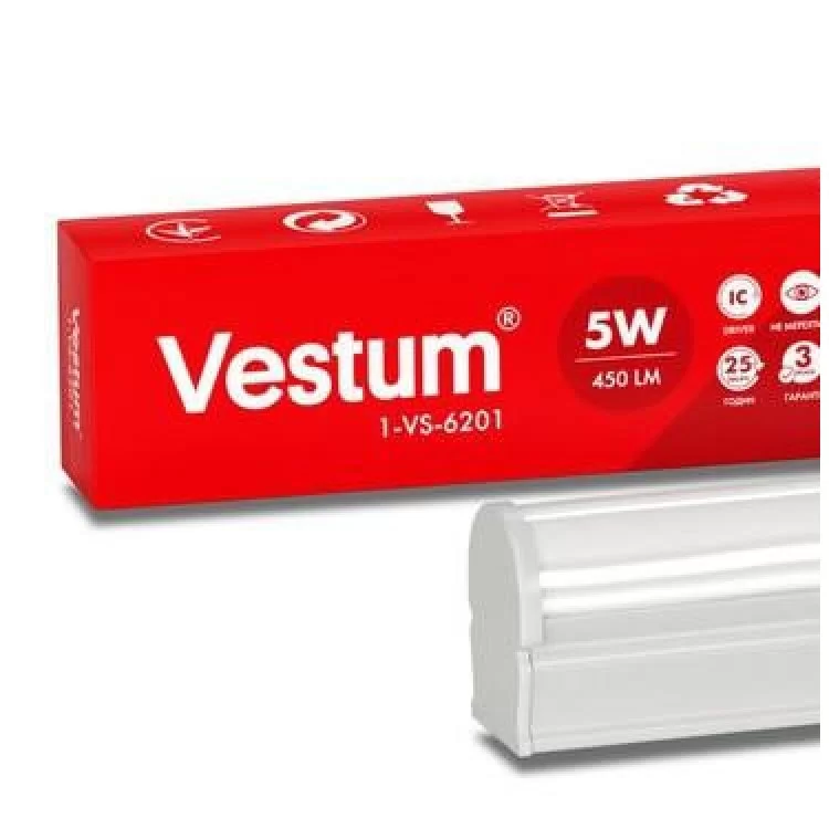 Меблевий LED світильник Vestum 1-VS-6201 5Вт 4500K 220В ціна 137грн - фотографія 2