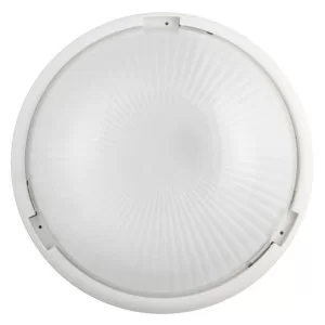 Белый светильник Lena Lighting Luna 100Вт E27 с призматическим рассеивателем (30808008)