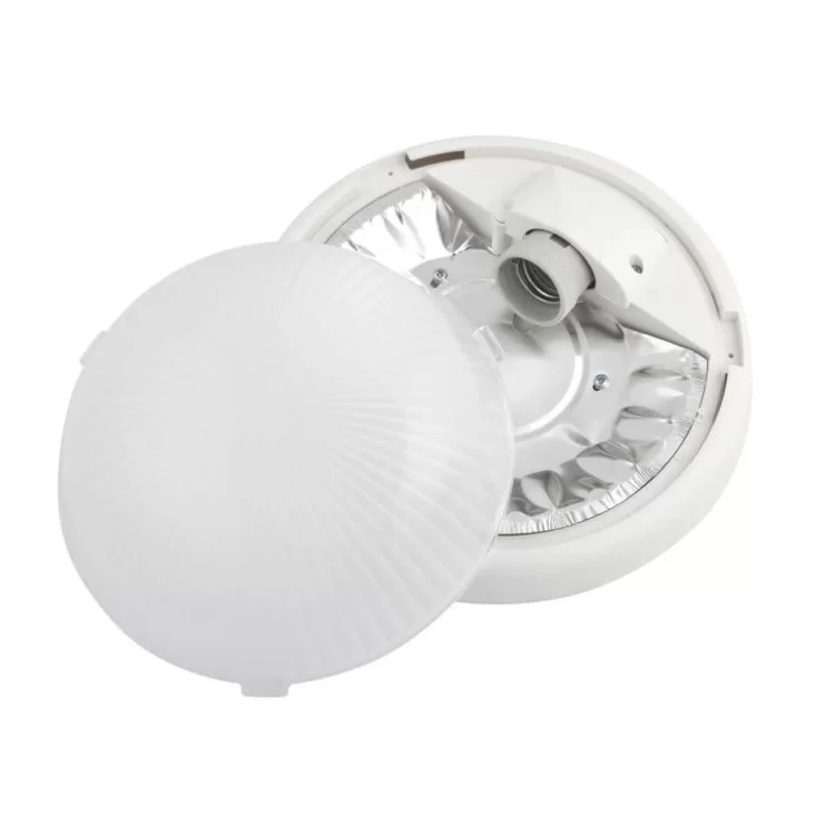 в продаже Белый светильник Lena Lighting Luna 100Вт E27 с призматическим рассеивателем (30808008) - фото 3