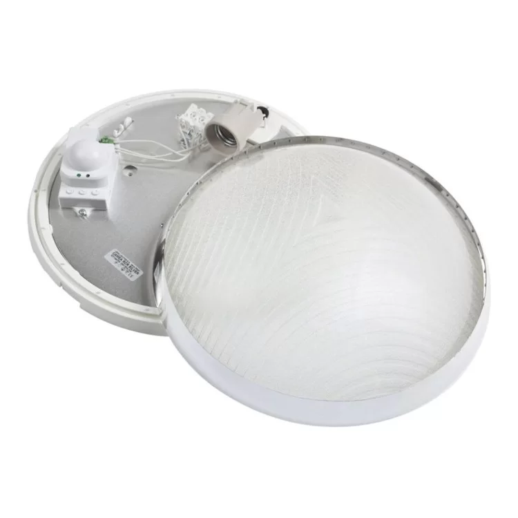 в продаже Серебристый светильник с датчиком движения Lena Lighting Camea RCR 75Вт E27 с призматическим (30808351) - фото 3