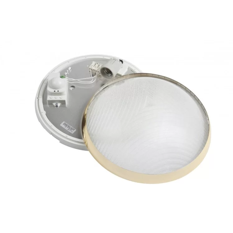 в продажу Золотистий світильник з датчиком руху Lena Lighting Camea RCR 75Вт E27 з призматичним розсіювачем (30808352) - фото 3