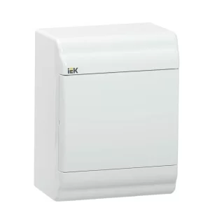 Пластиковий навісний щит IEK MKP82-N-04-WD-41-20 ЩРН-П-4 модуля IP41 PRIME з білою дверкою