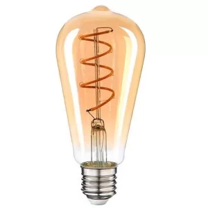 Филаментная LED лампа Vestum 1-VS-2703 ST64 Е27 4Вт 220В 2500К golden twist «винтаж»
