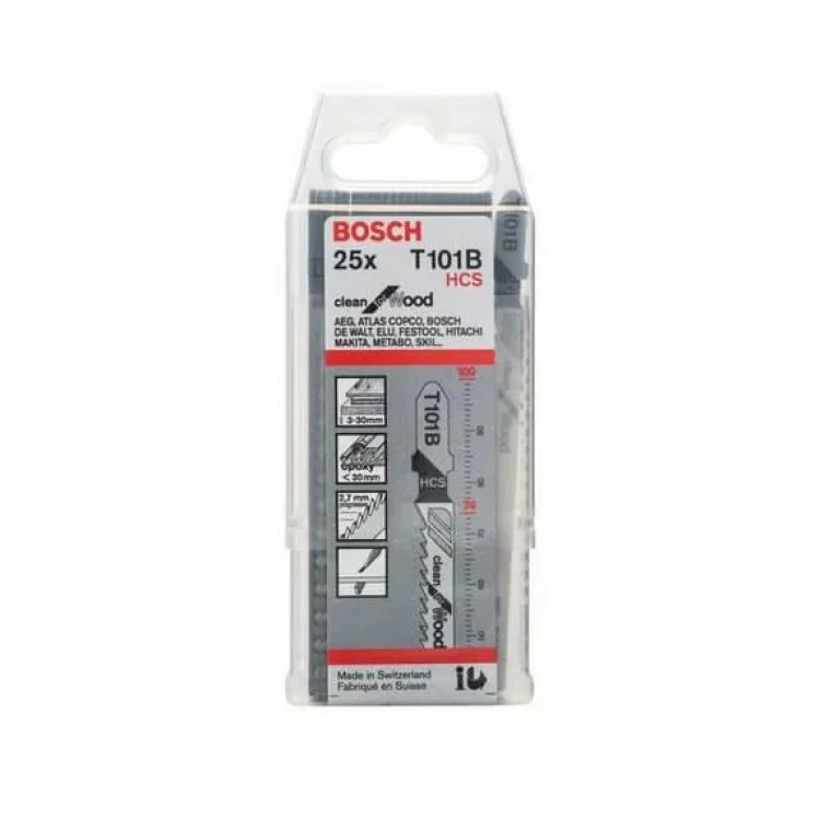 Пилки для лобзика Bosch T101B (25шт)
