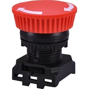 Кнопка-модуль грибок ETI 004771290 EGM-T-R (відключення поворотом червона)