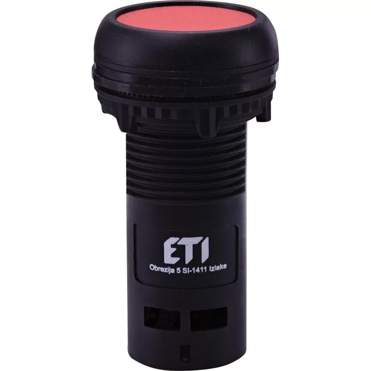 Моноблочна утоплена кнопка ETI 004771460 ECF-01-R (1NC червона)