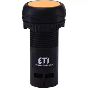 Моноблочна утоплена кнопка ETI 004771462 ECF-01-Y (1NC жовта)