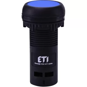 Моноблочная утопленная кнопка ETI 004771464 ECF-01-B (1NC синяя)