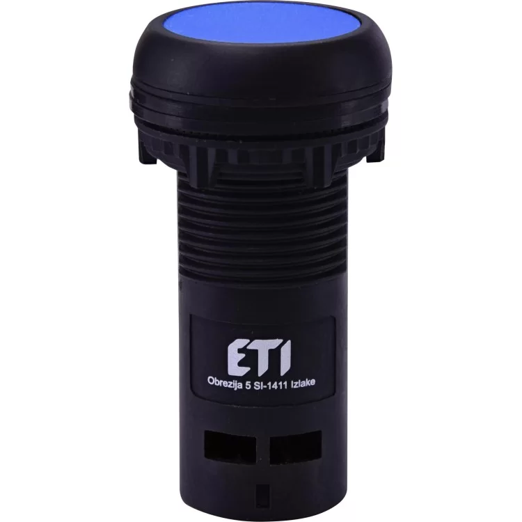Моноблочная утопленная кнопка ETI 004771464 ECF-01-B (1NC синяя)