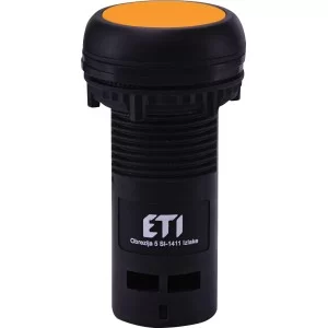 Моноблочная утопленная кнопка ETI 004771466 ECF-01-A (1NC оранжевая)