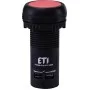 Моноблочна утоплена кнопка ETI 004771470 ECF-11-R (1NO+1NC червона)