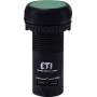 Моноблочна утоплена кнопка ETI 004771471 ECF-11-G (1NO+1NC зелена)