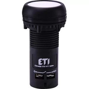 Моноблочная утопленная кнопка ETI 004771475 ECF-11-W (1NO+1NC белая)