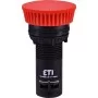 Моноблочная кнопка грибок ETI 004771480 ECM-P10-R (без фиксации 1NO красная)