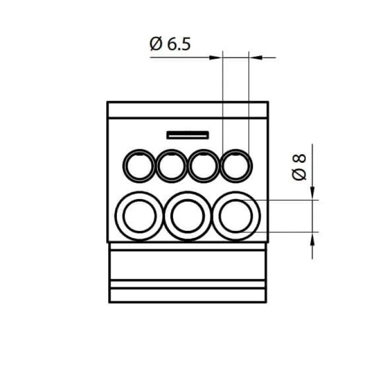 Розподільчий блок ETI 001102411 EDBM-1/PE (160А 1x4-50; 3x2.5-25; 4x2.5-16) відгуки - зображення 5