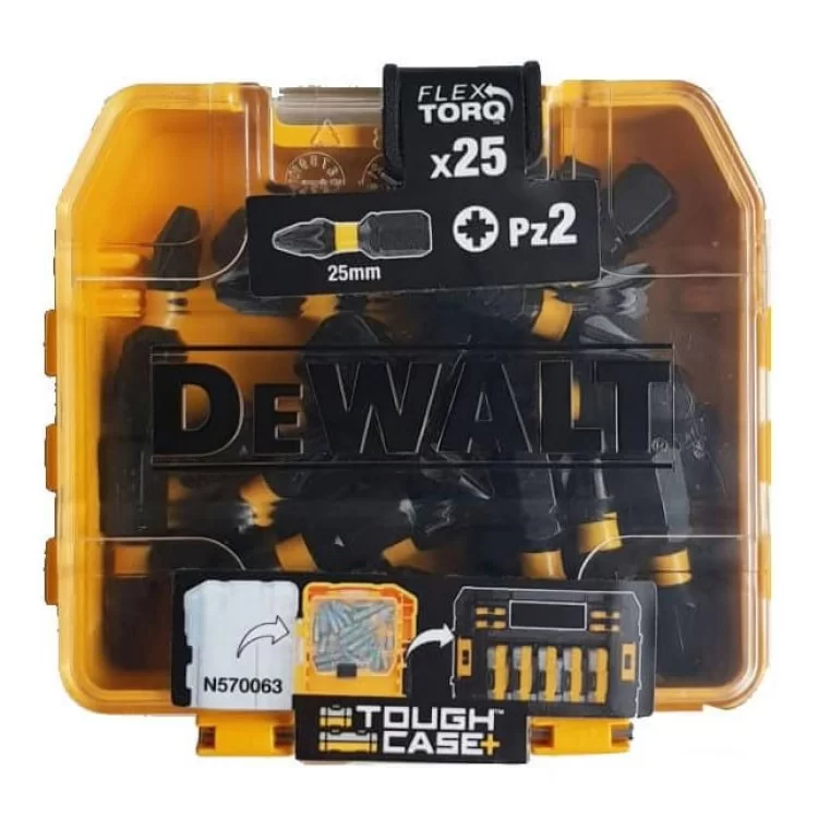 в продажу Ударні біти DeWALT Torsion Tic Tac PZ2х25мм (25шт) - фото 3