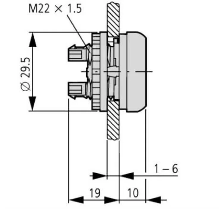 Головка кнопки Eaton Moeller M22-D-S характеристики - фотография 7