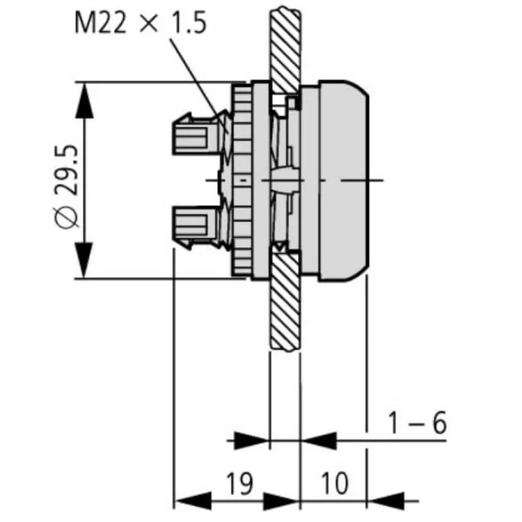 Головка кнопки Eaton Moeller M22-DL-W інструкція - картинка 6