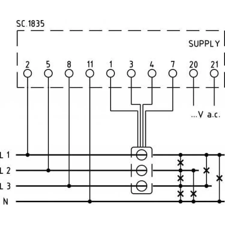 Модульний аналізатор мережі NANO125 з трансформаторами струму TA125A, живлення 230В огляд - фото 8