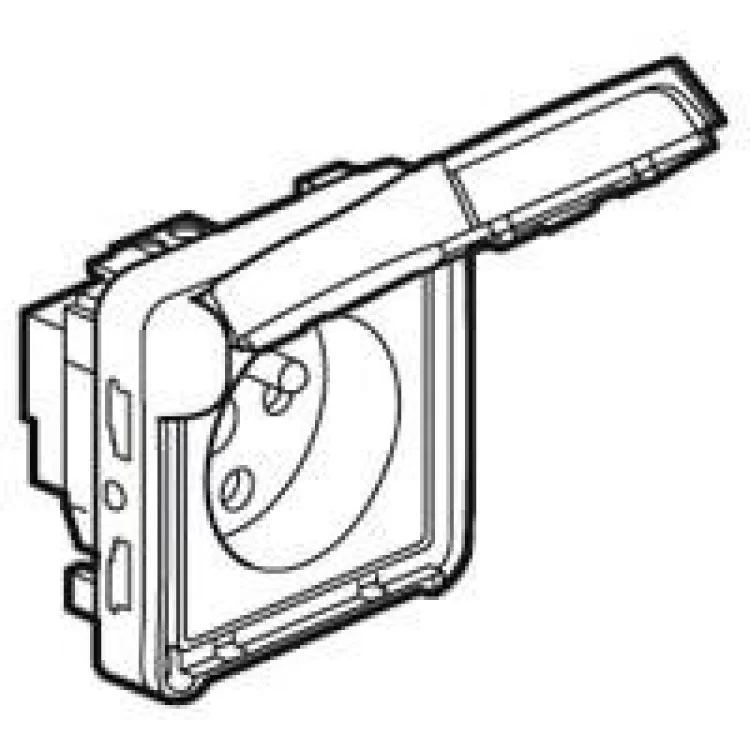 Механізм розетки з блокиратором сірий Legrand ціна 679грн - фотографія 2