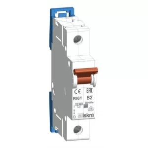 Модульный автоматический выключатель RI61 B2A, 1P, 10кА
