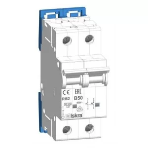 Модульний автоматичний вимикач RI62 B50A, 2P, 10кА