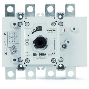 вимикач навантаження S5000 160А, 3P, приєднання проводу кільцевим наконечником (під болт)