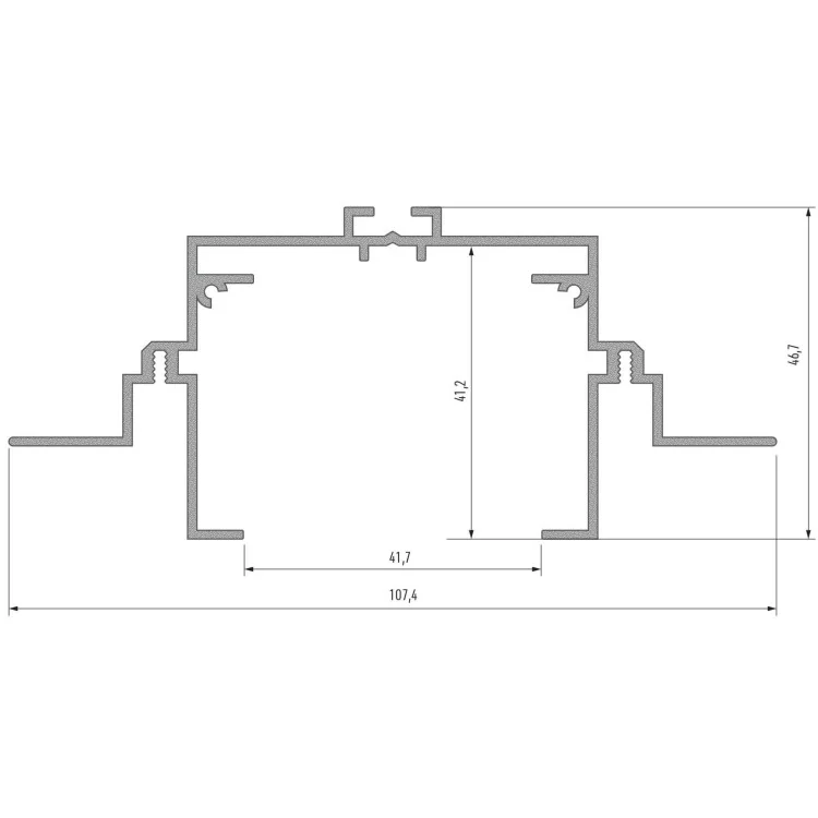 Профіль монтажний для світлодіодної стрічки Lumines Talia M4 білий ціна 2 422грн - фотографія 2