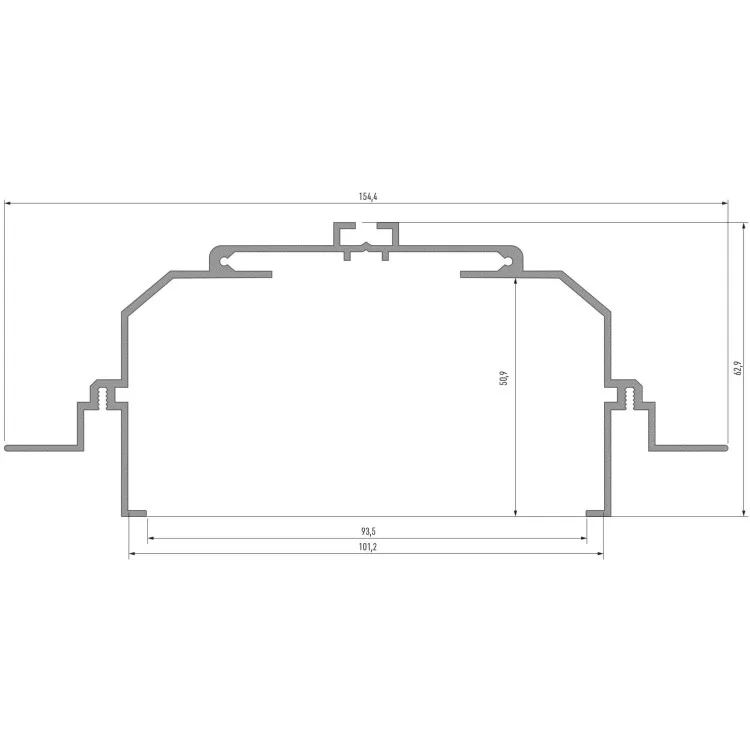 Профіль монтажний для світлодіодної стрічки Lumines Largo M4 срібло ціна 3 291грн - фотографія 2