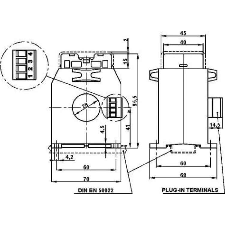 Тороїдальній прохідний трансформатор для реле витоку тип TDB0283CM ціна 11 398грн - фотографія 2