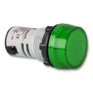 Светодиодная зеленая лампа моноблок 24В