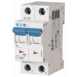 Автоматичний вимикач Eaton PL7-C20/2