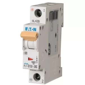 Автоматичний вимикач Eaton PL7-C13/1-DC 250В DC 13А C