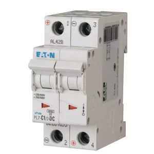 Автоматичний вимикач Eaton PL7-C1/2-DC 500В DC 1А C