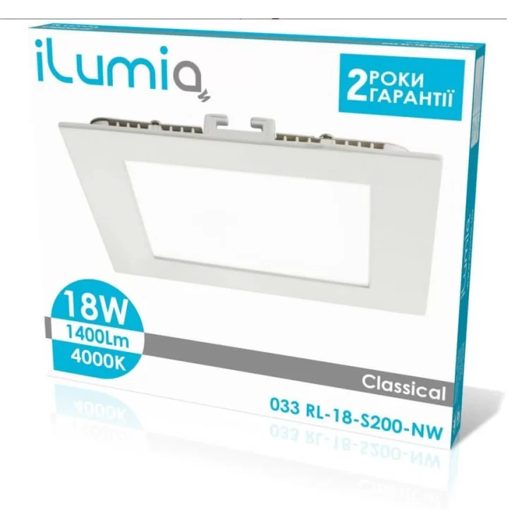 Светильник Ilumia 033 RL-18-S200-NW 1400Лм, 18Вт, 200мм, 4000К цена 111грн - фотография 2