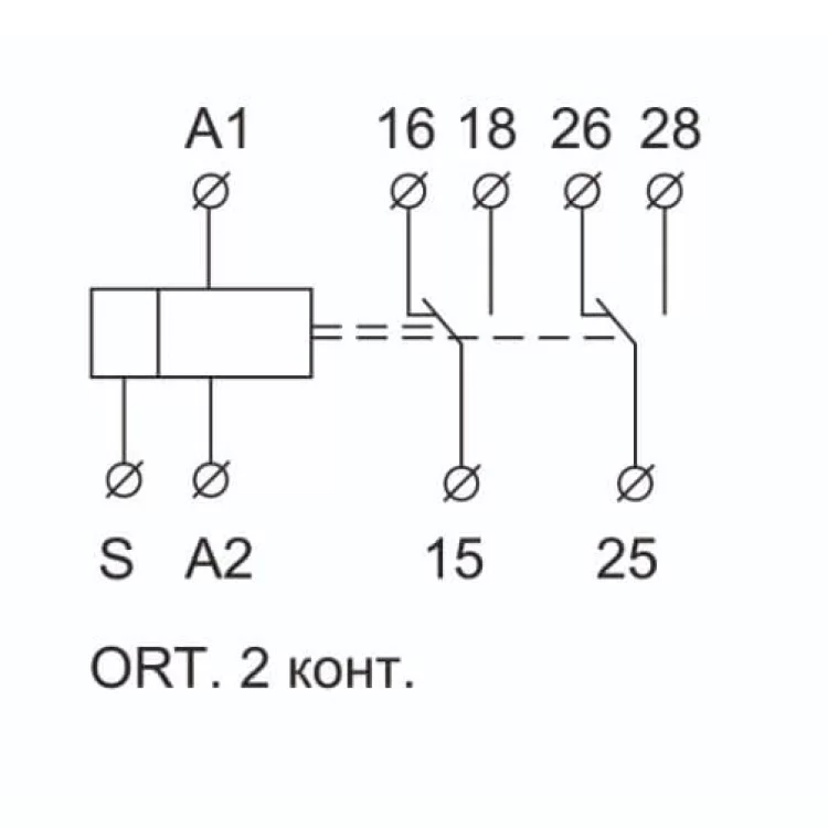 Реле циклическое IEK ORT 2 контакта 12-240В AC/DC цена 1 513грн - фотография 2