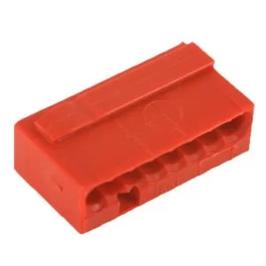 Микро-клемма для распределительных коробок WAGO на 8 проводников 243-808 красная