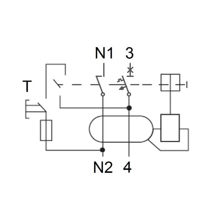 в продажу Диференційний вимикач Schrack АВДТ 6кА/30мА 1P+N 10A характеристика C Тип A - фото 3