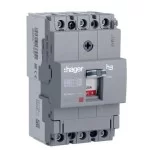 Автоматичний вимикач Hager x160, In=25А, 3п, 18kA