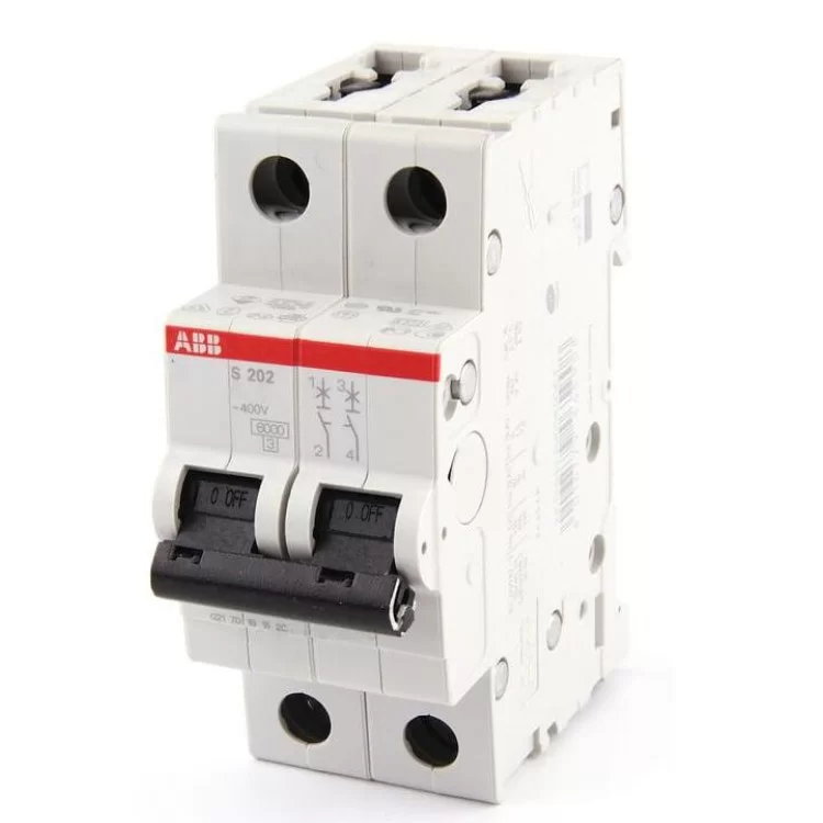 Автоматичний вимикач ABB S202-C1 тип C 1А ціна 838грн - фотографія 2