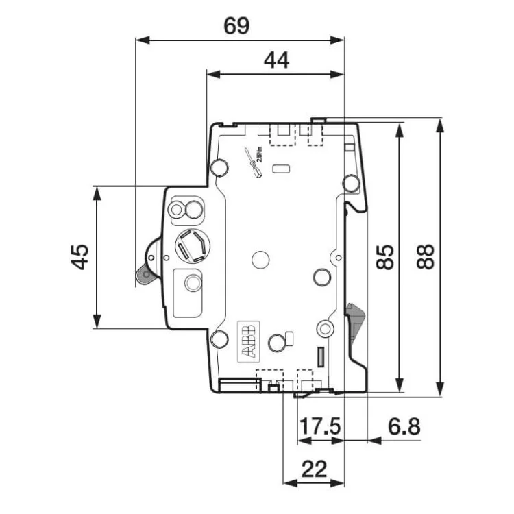 Автоматичний вимикач ABB S202-C0,5 тип C 0,5А огляд - фото 8