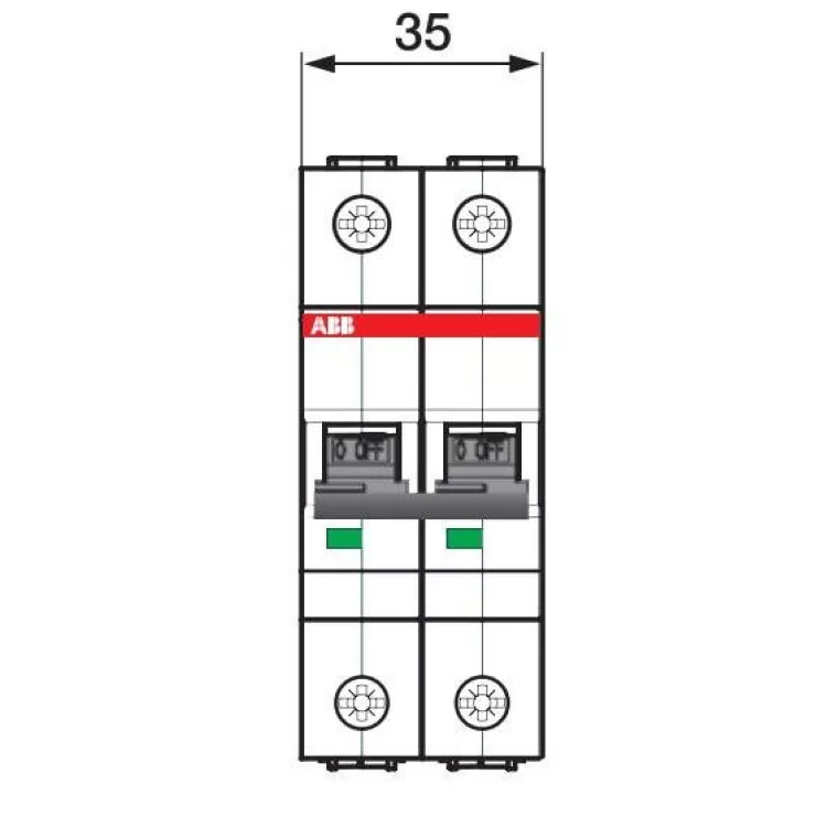 Автомат выключатель ABB S202-C1,6 тип C 1,6А - фото 9