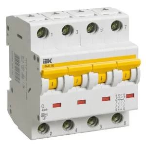 Автоматичний вимикач IEK ВА47-60 4Р з 32А