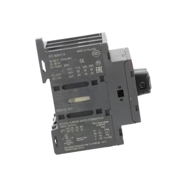 Модульний вимикач навантаження ABB 1SCA105332R1001 OT63F3 ціна 919грн - фотографія 2