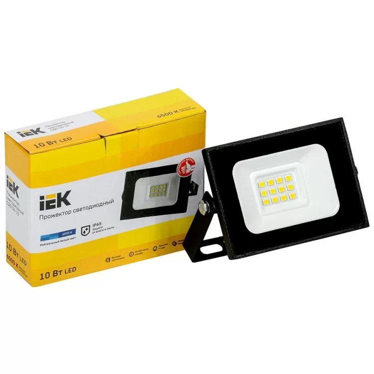 в продажу Світлодіодний прожектор IEK СДО 06-10 IP65 6500K - фото 3