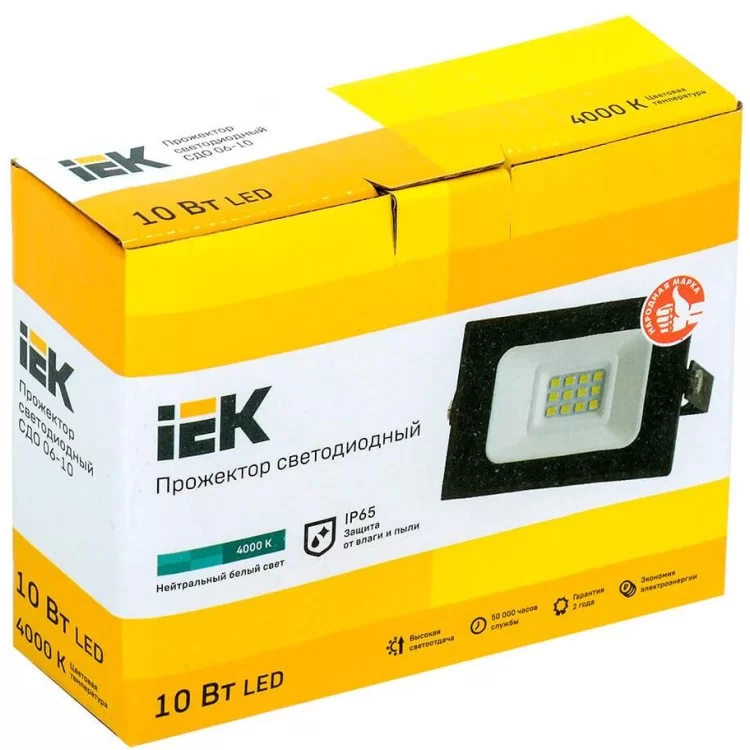 продаємо Світлодіодний прожектор IEK СДО 06-10 IP65 4000K в Україні - фото 4